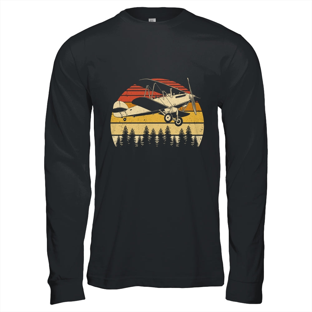 Aviator Pilot For Men Funny Retro Airplane Aviation Shirt & Hoodie | siriusteestore