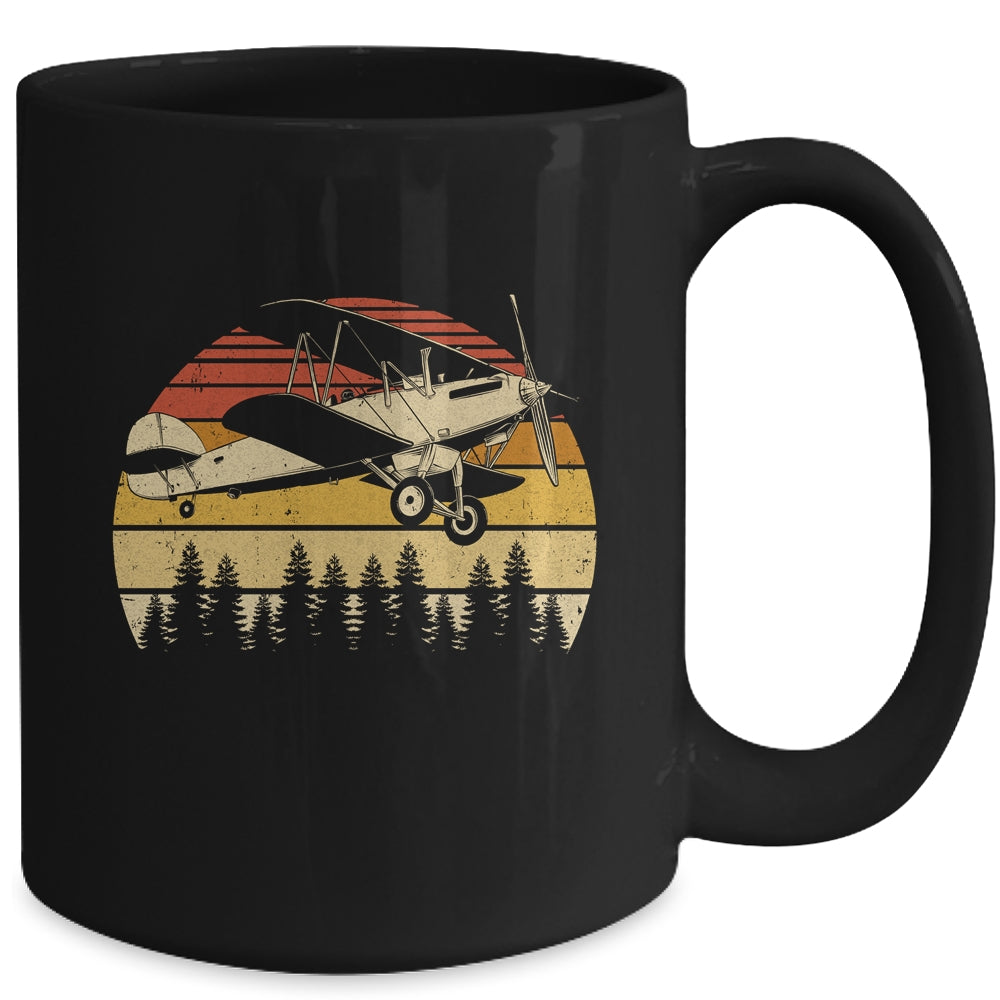 Aviator Pilot For Men Funny Retro Airplane Aviation Mug | siriusteestore