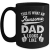 Awesome Father Dad Looks Like Fathers Day Christmas Birthday Mug | siriusteestore