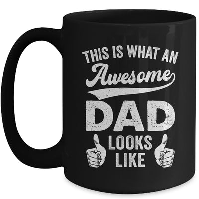 Awesome Father Dad Looks Like Fathers Day Christmas Birthday Mug | siriusteestore