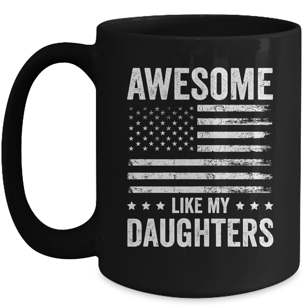 Awesome Like My Daughters Men Funny Fathers Day Dad Mug | siriusteestore