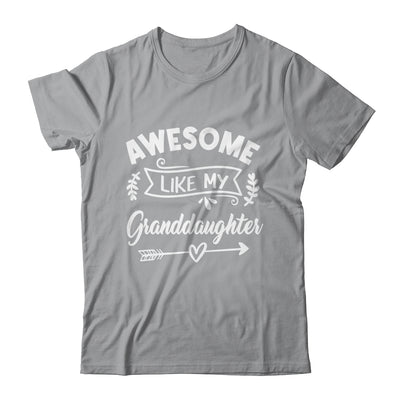 Awesome Like My Granddaughter Funny Fathers Day Pop Papa Shirt & Tank Top | siriusteestore