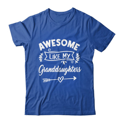Awesome Like My Granddaughters Funny Fathers Day Pop Papa Shirt & Tank Top | siriusteestore