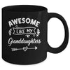 Awesome Like My Granddaughters Funny Fathers Day Pop Papa Mug | siriusteestore