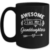 Awesome Like My Granddaughters Funny Fathers Day Pop Papa Mug | siriusteestore