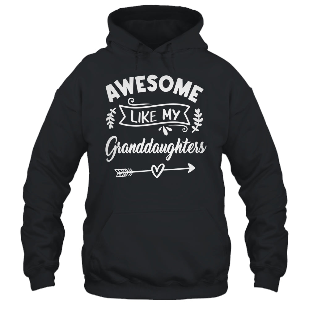 Awesome Like My Granddaughters Funny Fathers Day Pop Papa Shirt & Tank Top | siriusteestore