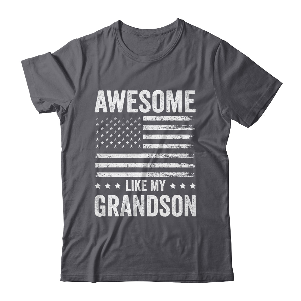 Awesome Like My Grandson Men Funny Fathers Day Grandpa Shirt & Hoodie | siriusteestore
