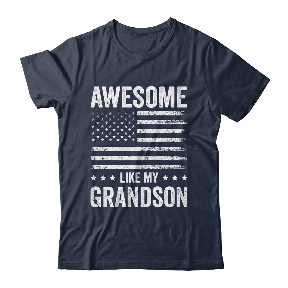 Awesome Like My Grandson Men Funny Fathers Day Grandpa Shirt & Hoodie | siriusteestore