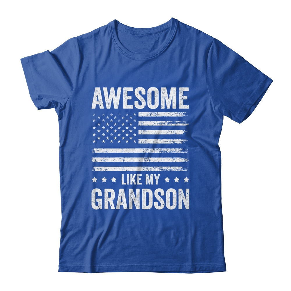 Awesome Like My Grandson Men Funny Fathers Day Grandpa Shirt & Hoodie | siriusteestore