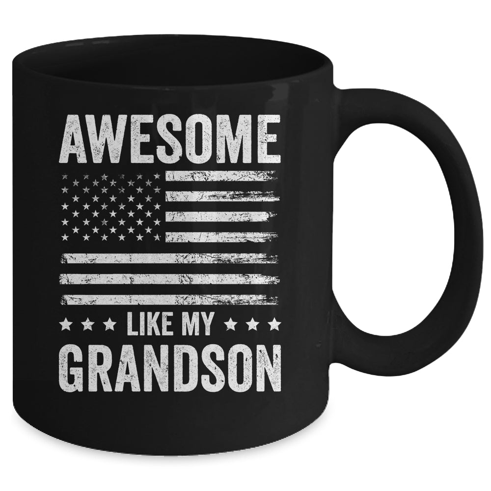 Awesome Like My Grandson Men Funny Fathers Day Grandpa Mug | siriusteestore