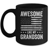 Awesome Like My Grandson Men Funny Fathers Day Grandpa Mug | siriusteestore