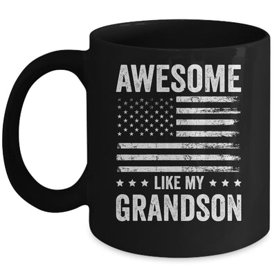Awesome Like My Grandson Men Funny Fathers Day Grandpa Mug | siriusteestore