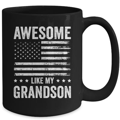 Awesome Like My Grandson Men Funny Fathers Day Grandpa Mug | siriusteestore