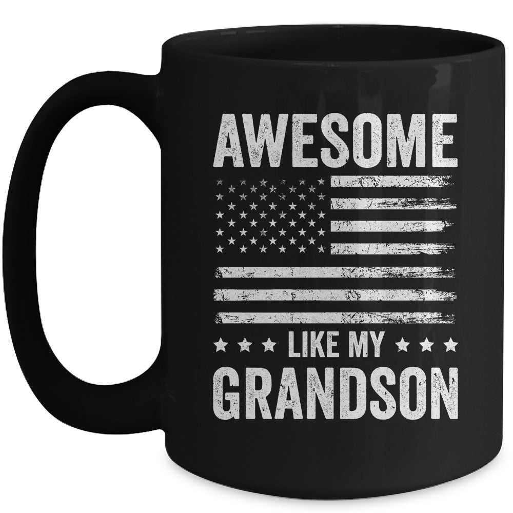 Awesome Like My Grandson Men Funny Fathers Day Grandpa Mug | siriusteestore