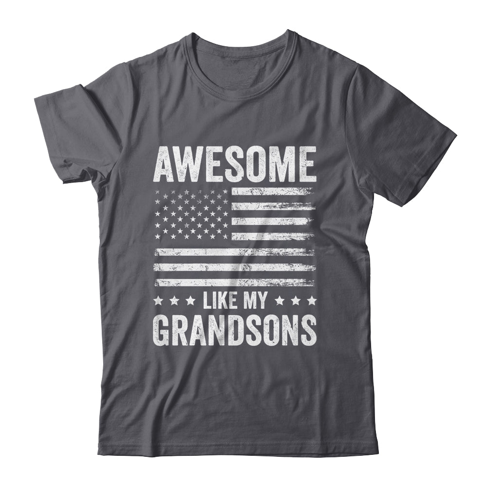 Awesome Like My Grandsons Men Funny Fathers Day Grandpa Shirt & Hoodie | siriusteestore