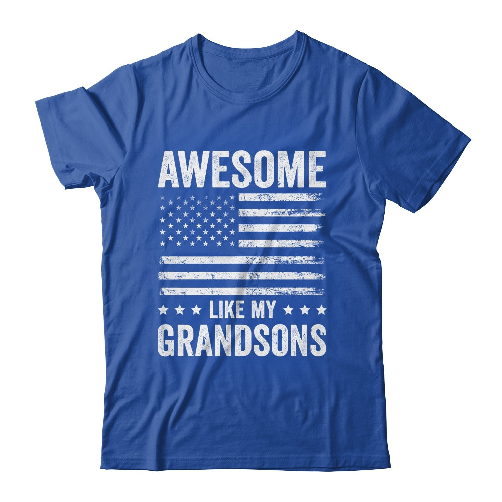 Awesome Like My Grandsons Men Funny Fathers Day Grandpa Shirt & Hoodie | siriusteestore