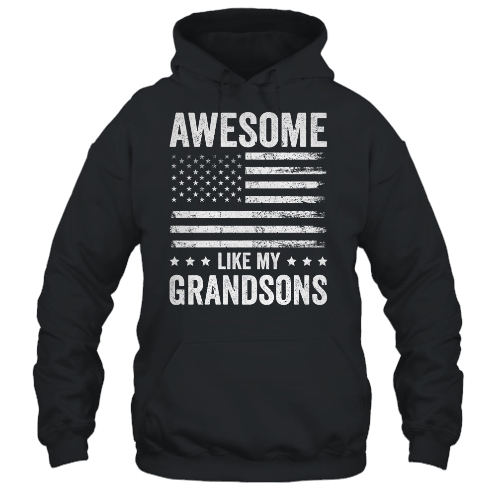 Awesome Like My Grandsons Men Funny Fathers Day Grandpa Shirt & Hoodie | siriusteestore