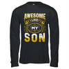 Awesome Like My Son Funny Fathers Day Dad Mom Mothers Day Shirt & Hoodie | siriusteestore