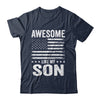 Awesome Like My Son Men Funny Fathers Day Dad Shirt & Hoodie | siriusteestore