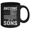 Awesome Like My Sons Men Funny Fathers Day Dad Mug | siriusteestore