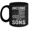 Awesome Like My Sons Men Funny Fathers Day Dad Mug | siriusteestore