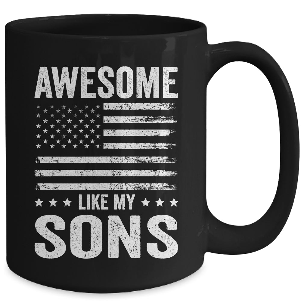 Awesome Like My Sons Men Funny Fathers Day Dad Mug | siriusteestore