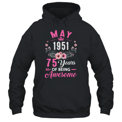 Awesome Since 1951 75 Years Old May 75th Birthday Women Shirt & Tank Top | siriusteestore