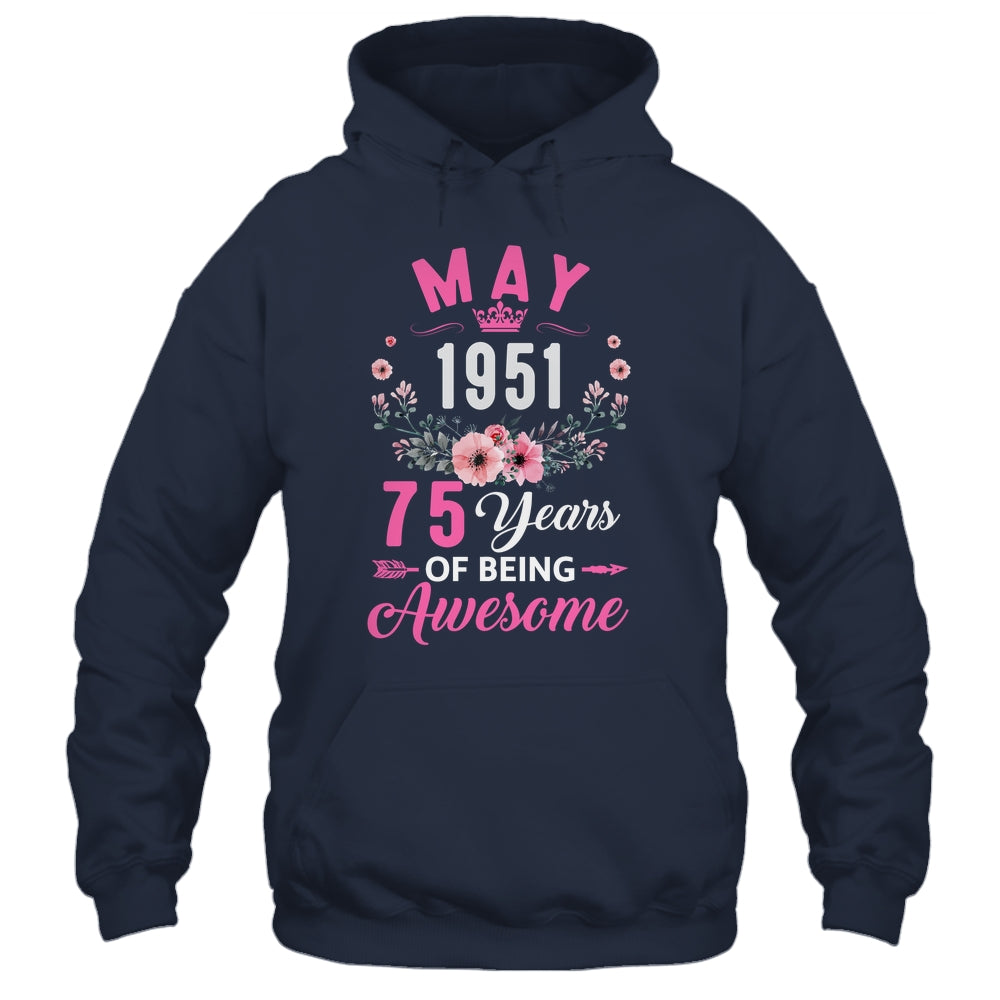 Awesome Since 1951 75 Years Old May 75th Birthday Women Shirt & Tank Top | siriusteestore
