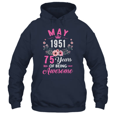 Awesome Since 1951 75 Years Old May 75th Birthday Women Shirt & Tank Top | siriusteestore