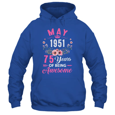 Awesome Since 1951 75 Years Old May 75th Birthday Women Shirt & Tank Top | siriusteestore