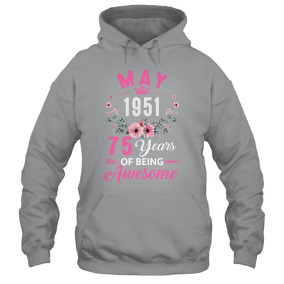 Awesome Since 1951 75 Years Old May 75th Birthday Women Shirt & Tank Top | siriusteestore
