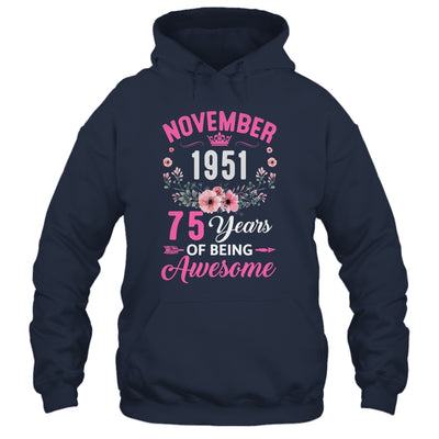 Awesome Since 1951 75 Years Old November 75th Birthday Women Shirt & Tank Top | siriusteestore