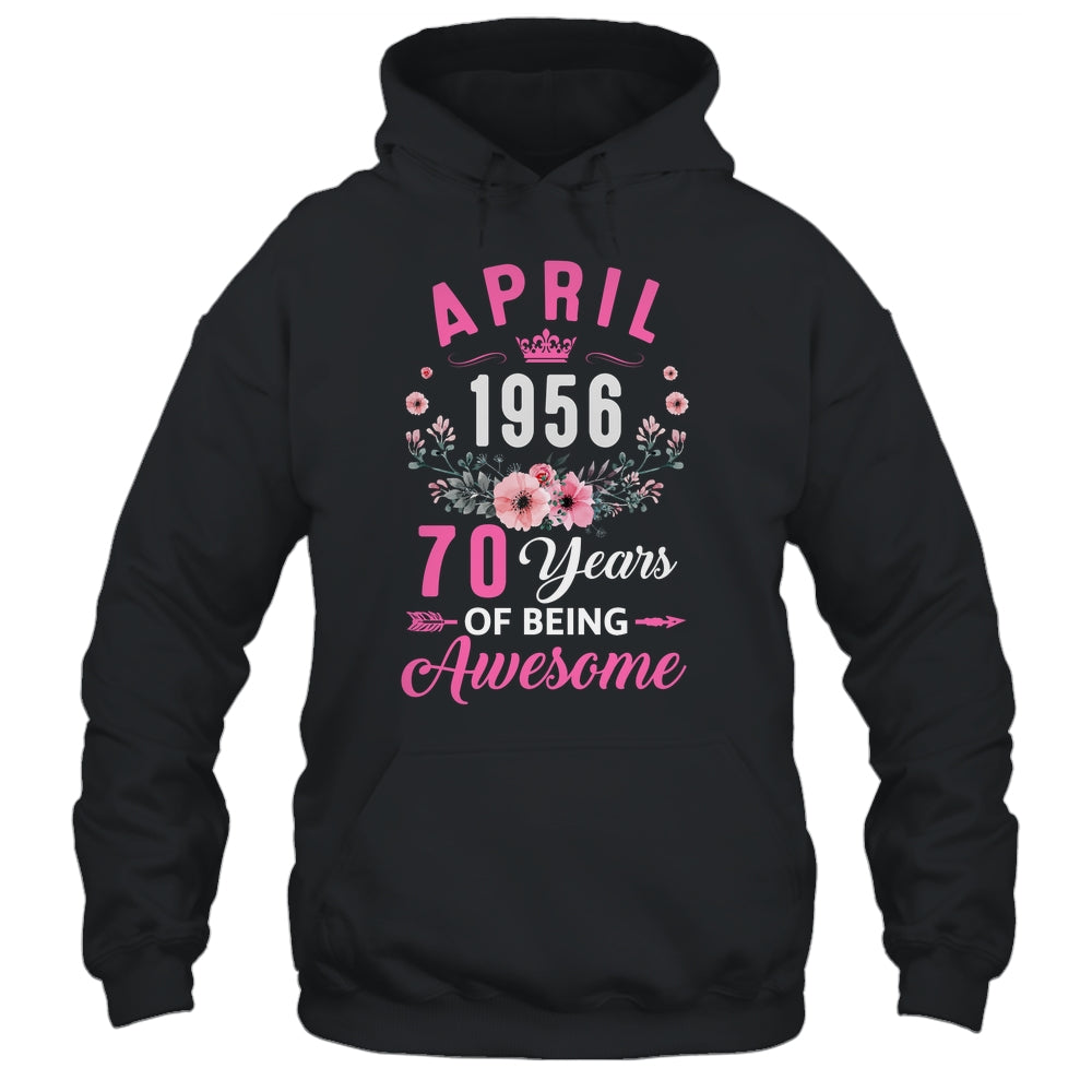 Awesome Since 1956 70 Years Old April 70th Birthday Women Shirt & Tank Top | siriusteestore