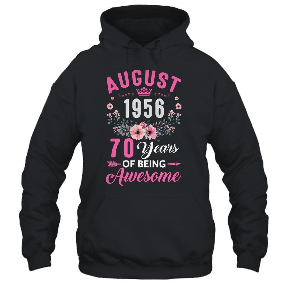 Awesome Since 1956 70 Years Old August 70th Birthday Women Shirt & Tank Top | siriusteestore