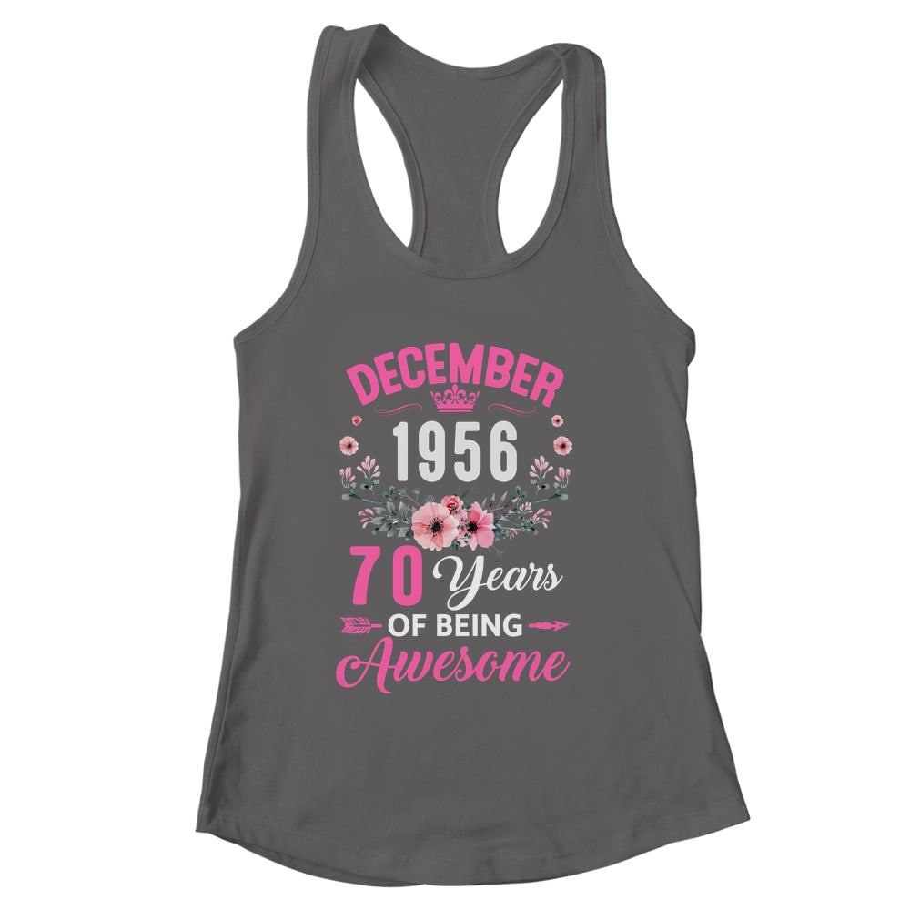 Awesome Since 1956 70 Years Old December 70th Birthday Women Shirt & Tank Top | siriusteestore