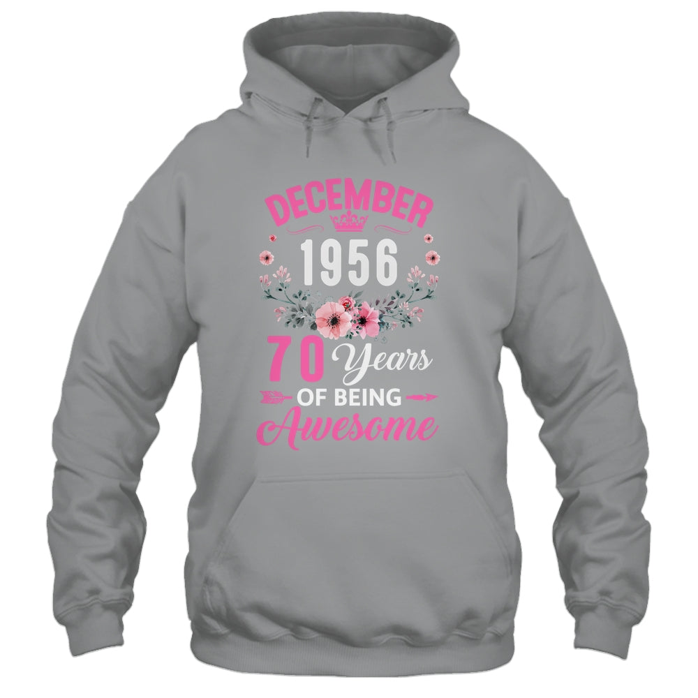 Awesome Since 1956 70 Years Old December 70th Birthday Women Shirt & Tank Top | siriusteestore