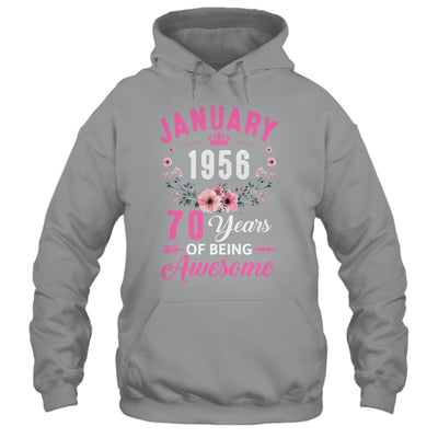 Awesome Since 1956 70 Years Old January 70th Birthday Women Shirt & Tank Top | siriusteestore