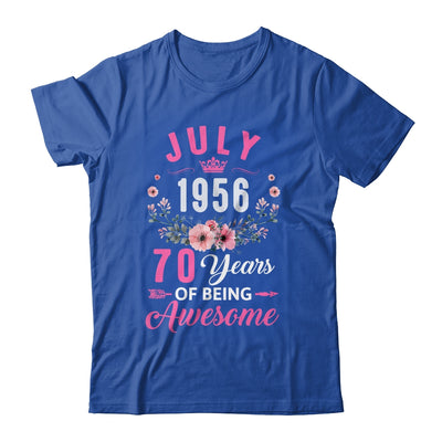 Awesome Since 1956 70 Years Old July 70th Birthday Women Shirt & Tank Top | siriusteestore