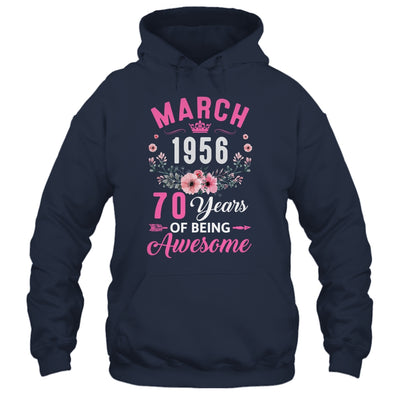 Awesome Since 1956 70 Years Old March 70th Birthday Women Shirt & Tank Top | siriusteestore