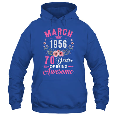 Awesome Since 1956 70 Years Old March 70th Birthday Women Shirt & Tank Top | siriusteestore