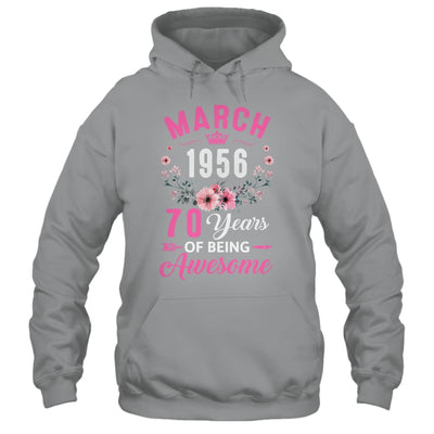 Awesome Since 1956 70 Years Old March 70th Birthday Women Shirt & Tank Top | siriusteestore