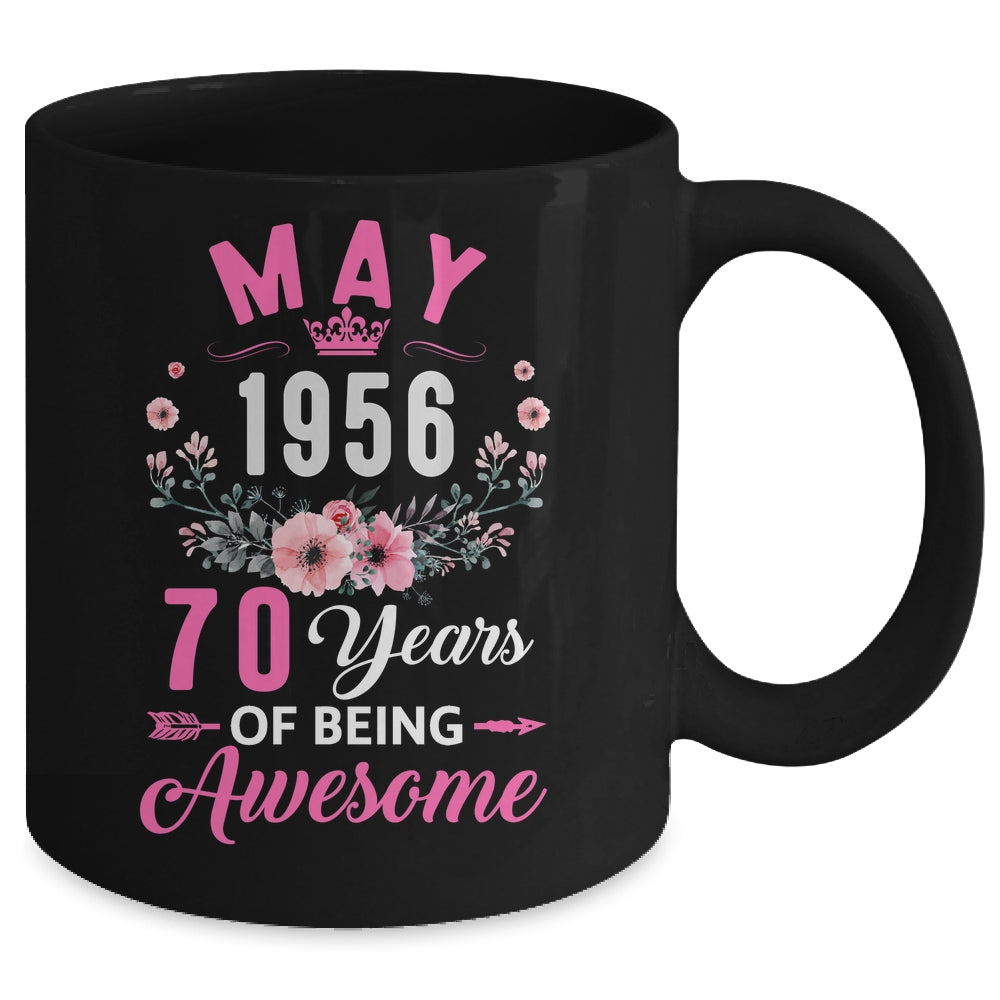 Awesome Since 1956 70 Years Old May 70th Birthday Women Mug | siriusteestore