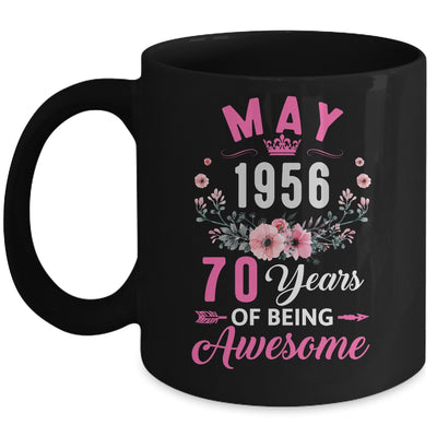Awesome Since 1956 70 Years Old May 70th Birthday Women Mug | siriusteestore