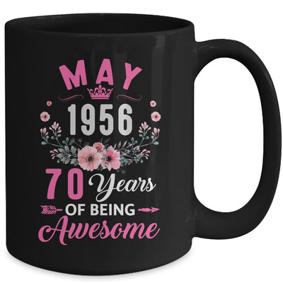 Awesome Since 1956 70 Years Old May 70th Birthday Women Mug | siriusteestore