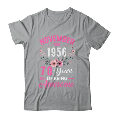 Awesome Since 1956 70 Years Old November 70th Birthday Women Shirt & Tank Top | siriusteestore