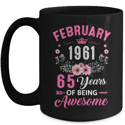 Awesome Since 1961 65 Years Old February 65th Birthday Women Mug | siriusteestore