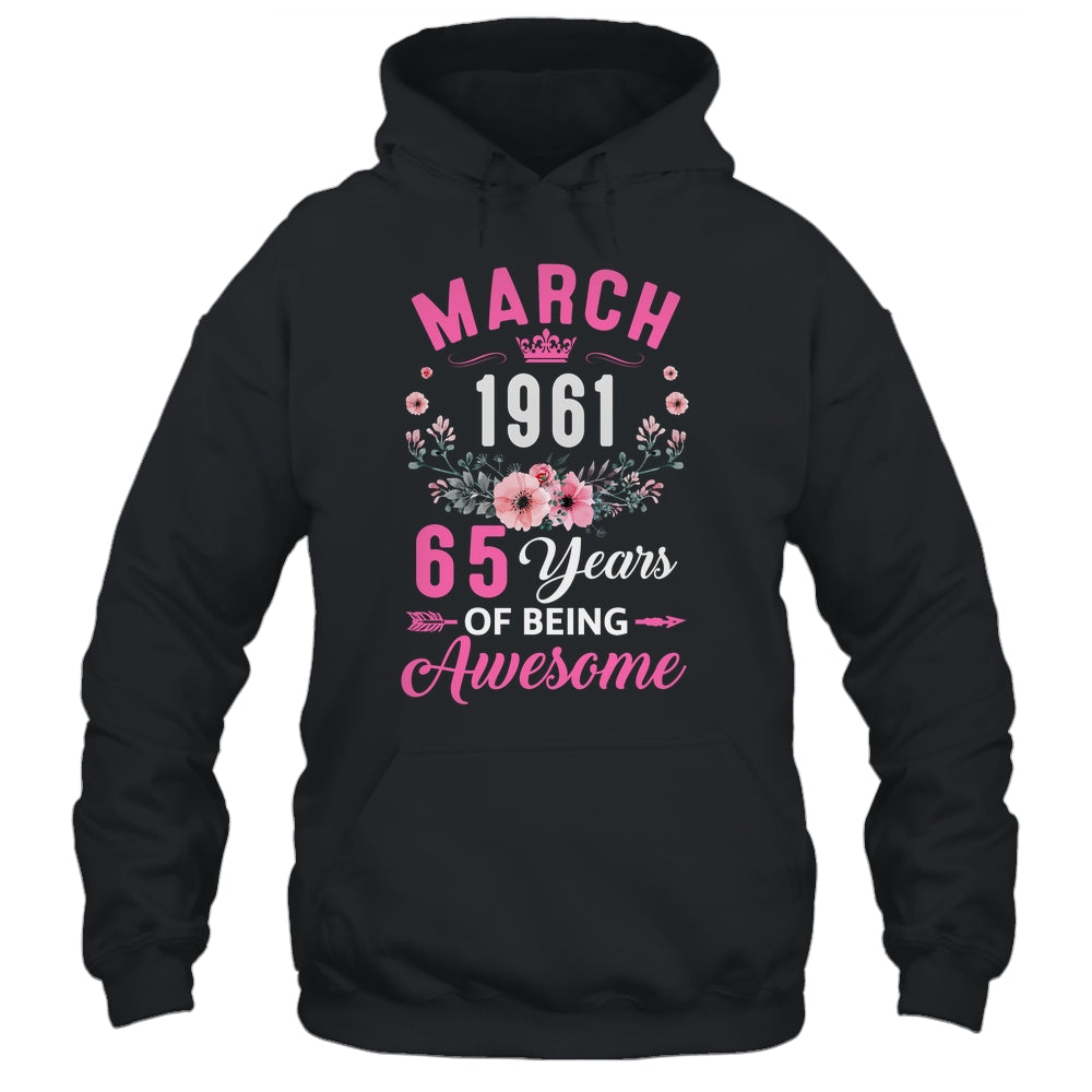 Awesome Since 1961 65 Years Old March 65th Birthday Women Shirt & Tank Top | siriusteestore