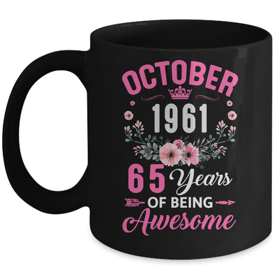 Awesome Since 1961 65 Years Old October 65th Birthday Women Mug | siriusteestore
