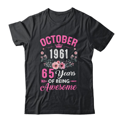 Awesome Since 1961 65 Years Old October 65th Birthday Women Shirt & Tank Top | siriusteestore