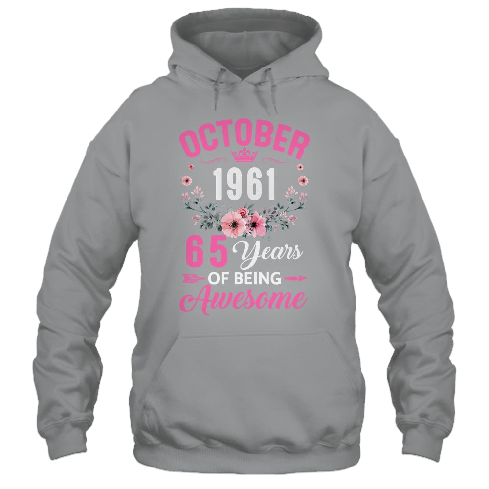 Awesome Since 1961 65 Years Old October 65th Birthday Women Shirt & Tank Top | siriusteestore
